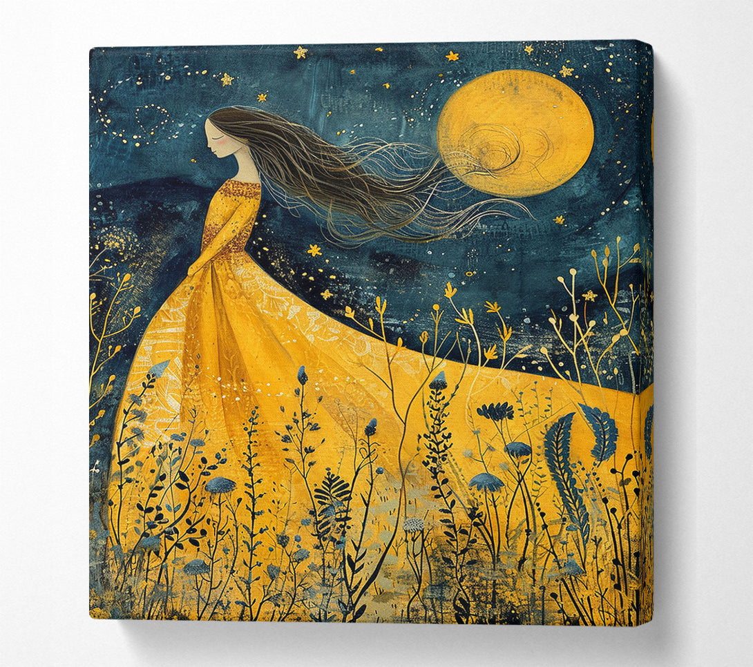  A Canvas Print of Blossom Walk Sunset Canvas Print
