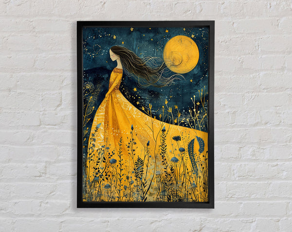 Blossom Walk Sunset Framed Print