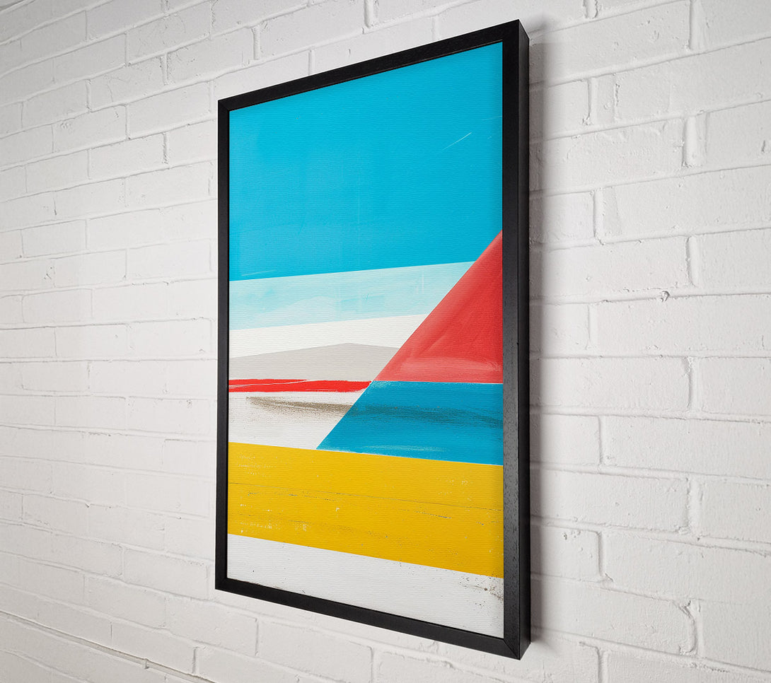  A Canvas Print of Blue Abstract Lines Canvas Art
