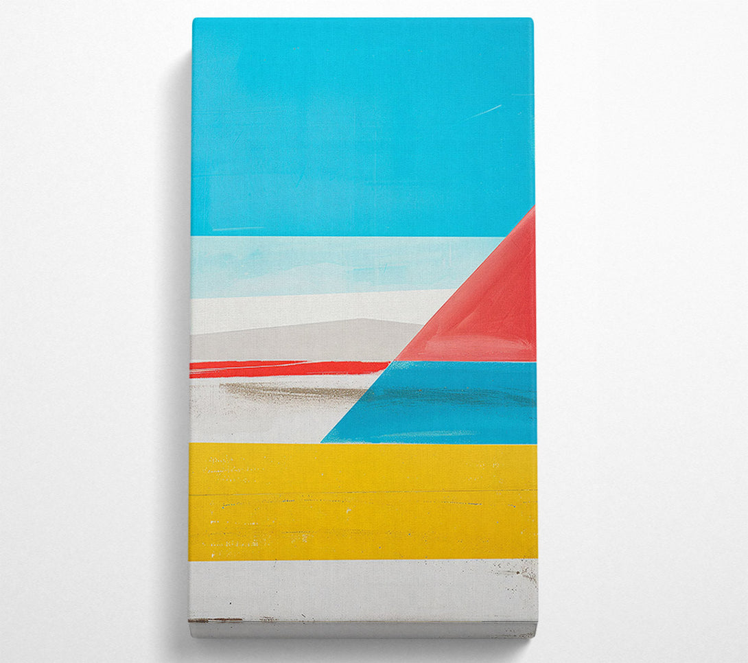  A Canvas Print of Blue Abstract Lines Canvas Art