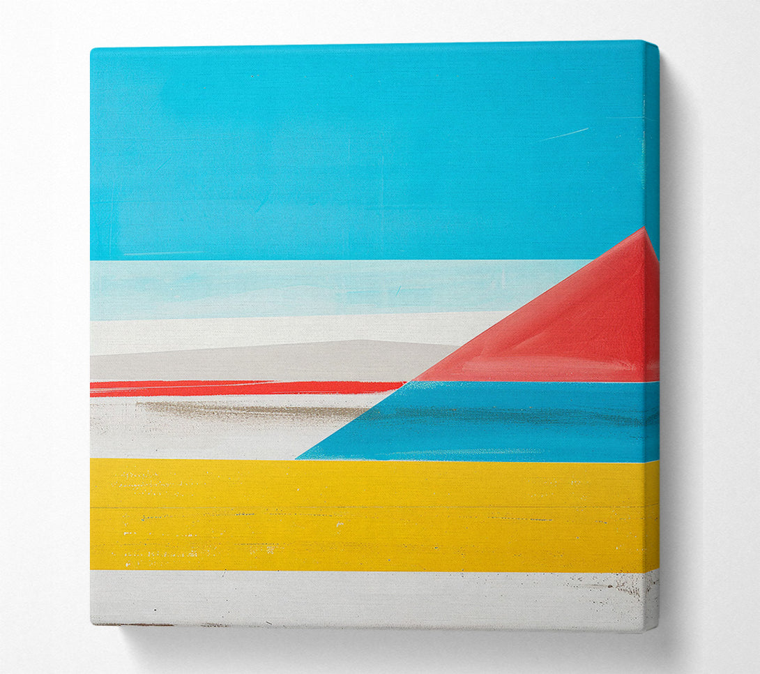  A Canvas Print of Blue Abstract Lines Canvas Art