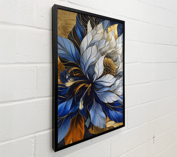 Blue And Gold Flower