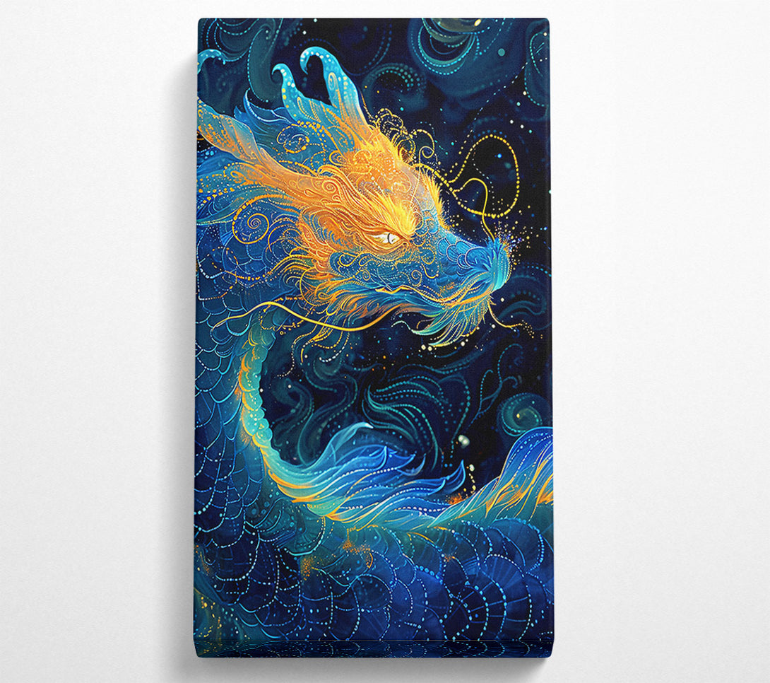  A Canvas Print of Blue Dragon Canvas Print