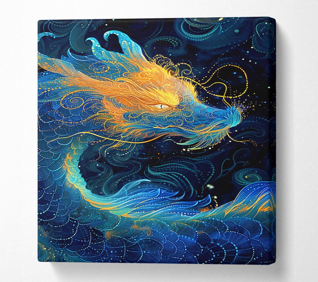 A Canvas Print of Blue Dragon Canvas Print