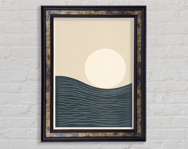 Bohemian Sunset Sea Framed Print
