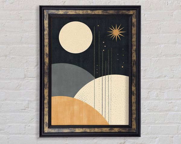 Boho Galaxy Framed Print