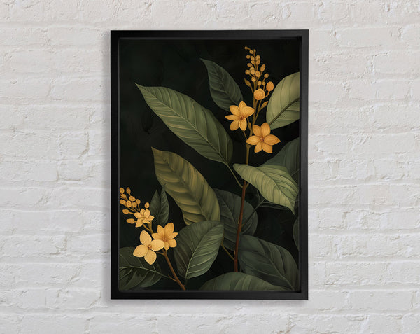 Botanical Yellow Flower Framed Print