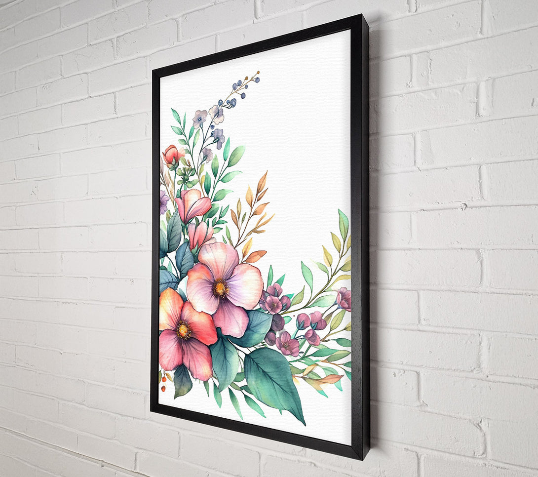  A Canvas Print of British Floral Flow Canvas Art