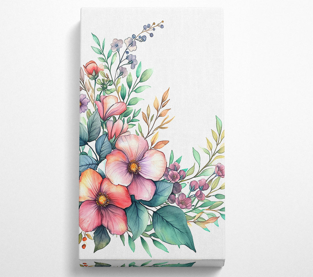  A Canvas Print of British Floral Flow Canvas Art