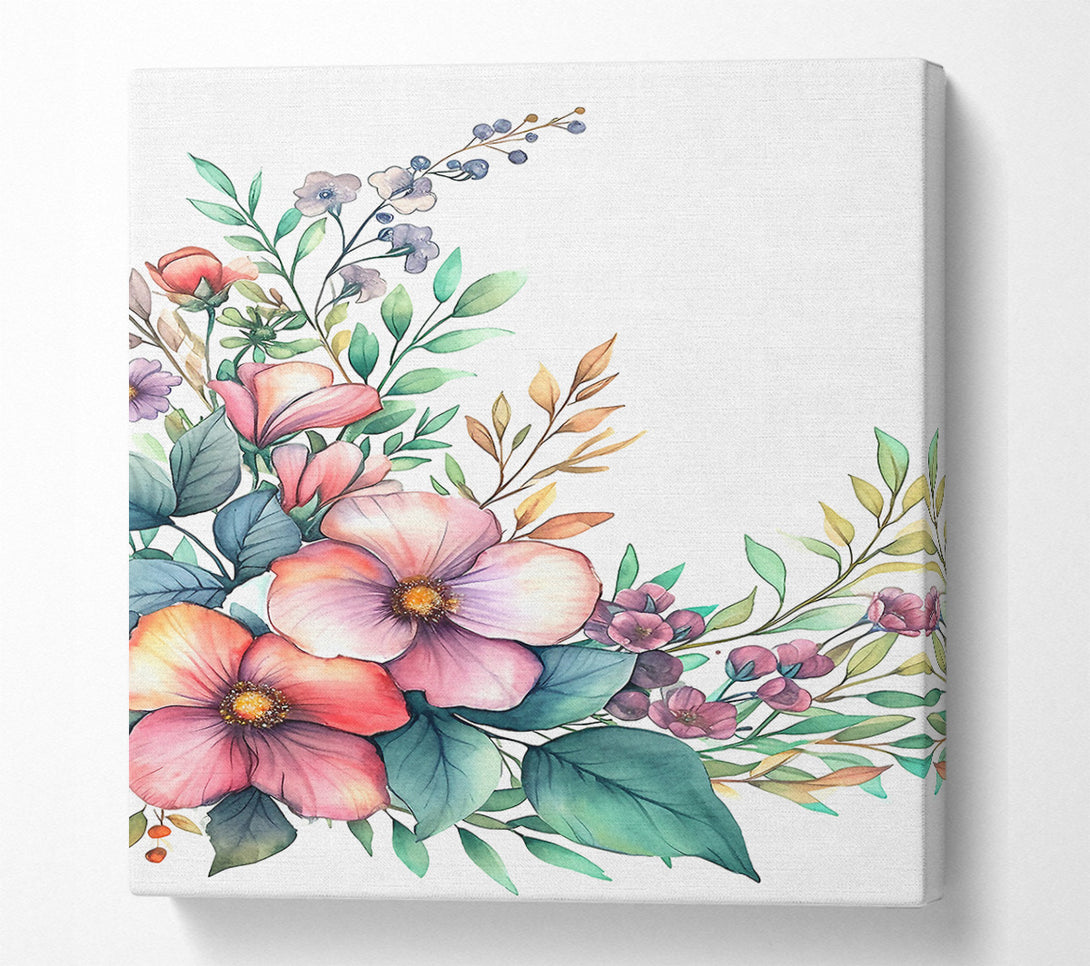  A Canvas Print of British Floral Flow Canvas Art