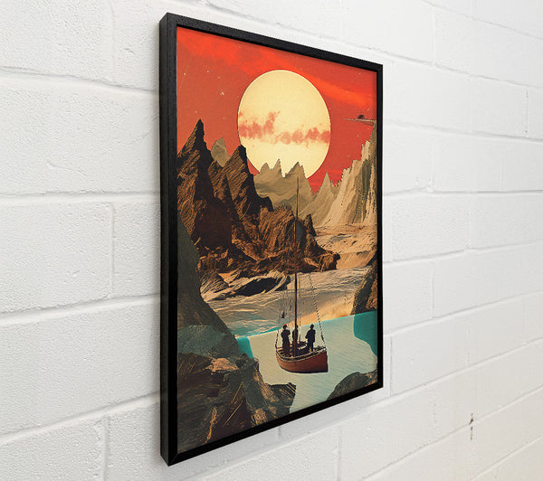 Brown Cliffs On A Sunset