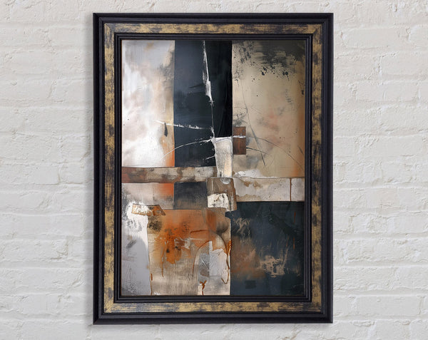 Browns And Greys Virtue Framed Print