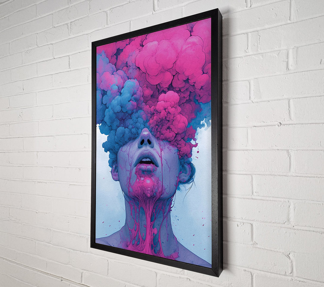  A Canvas Print of Bubblegum Eye Explosion Canvas Wall Art