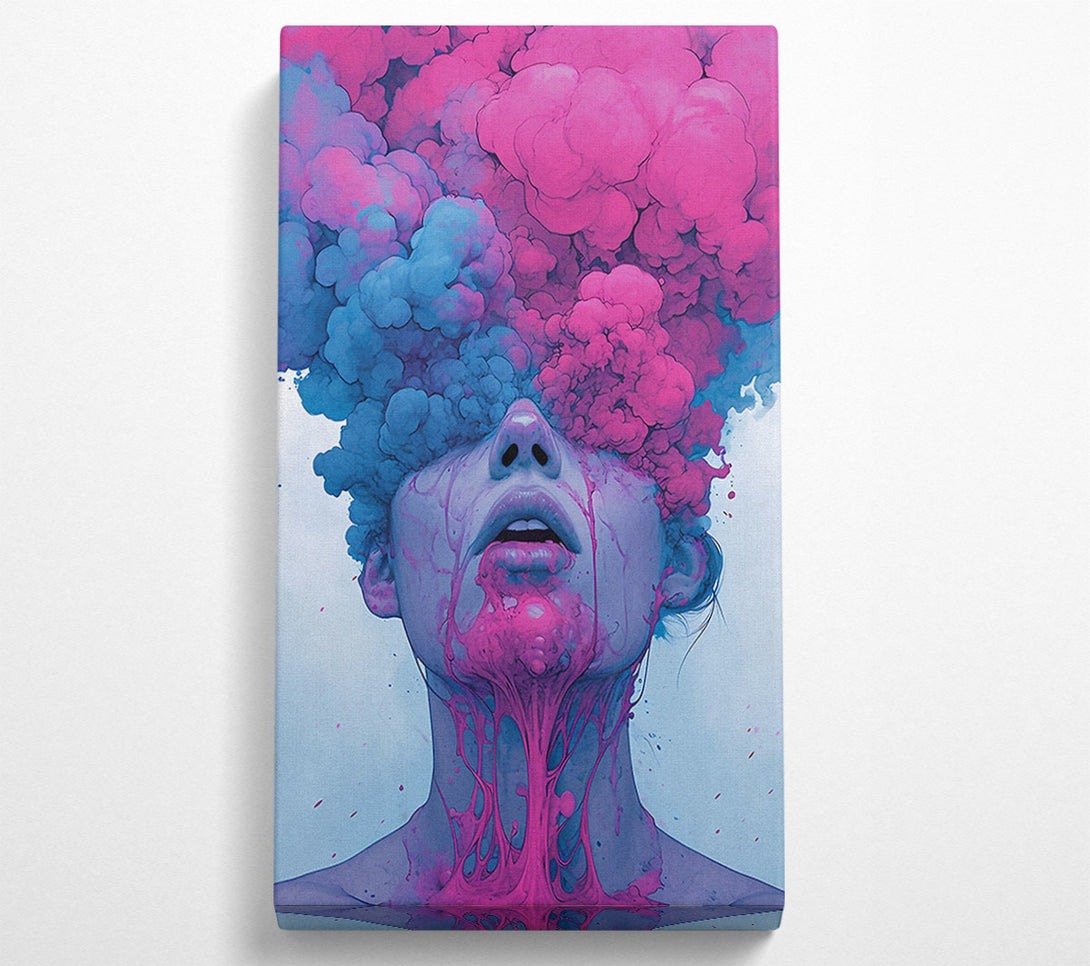  A Canvas Print of Bubblegum Eye Explosion Canvas Wall Art
