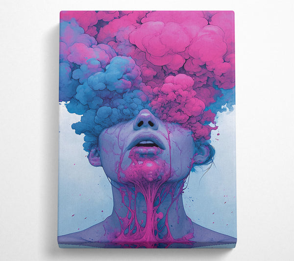  A Canvas Print of Bubblegum Eye Explosion Canvas Wall Art