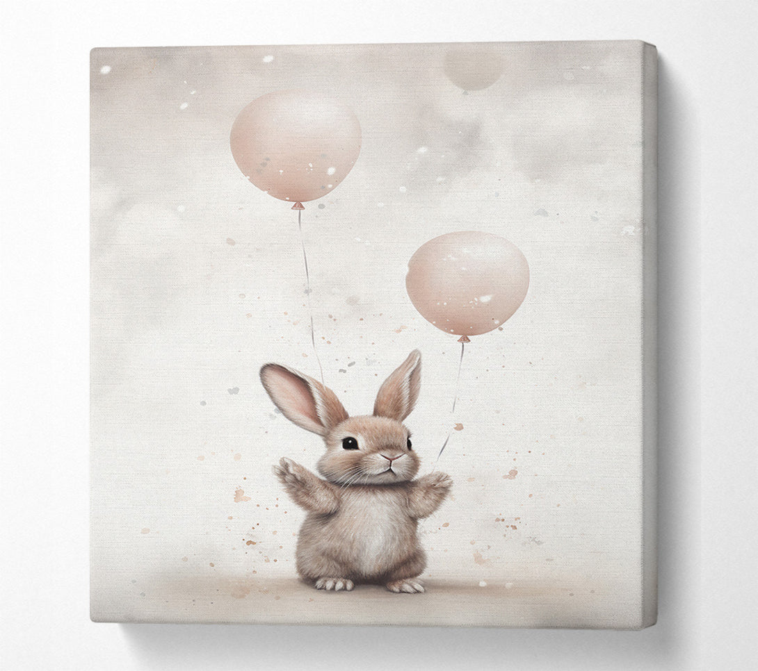  A Canvas Print of Bunny Balloon Canvas Art