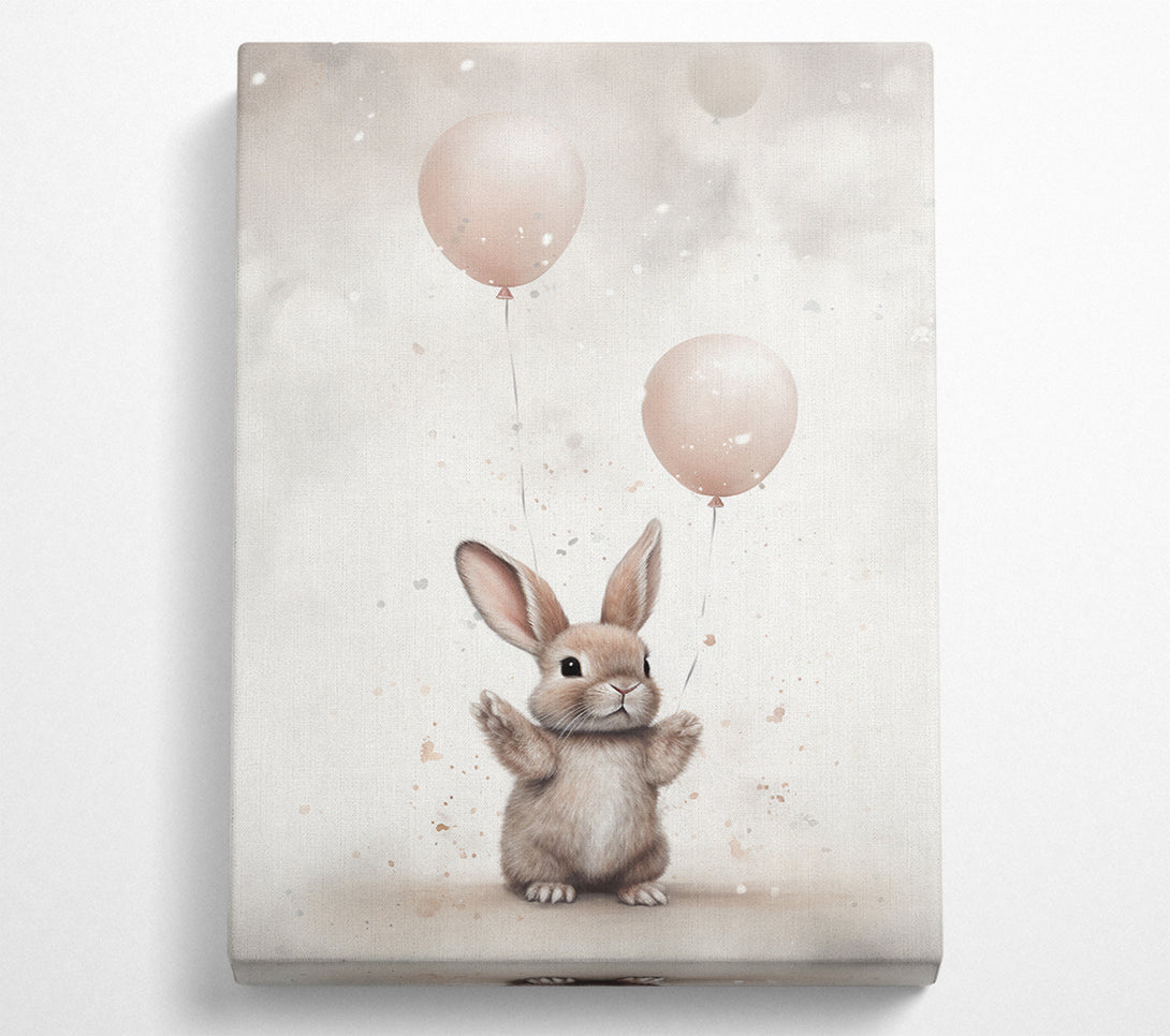 A Canvas Print of Bunny Balloon Canvas Art