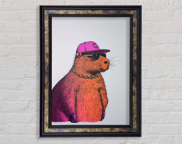 Cappy Little Guy Framed Print