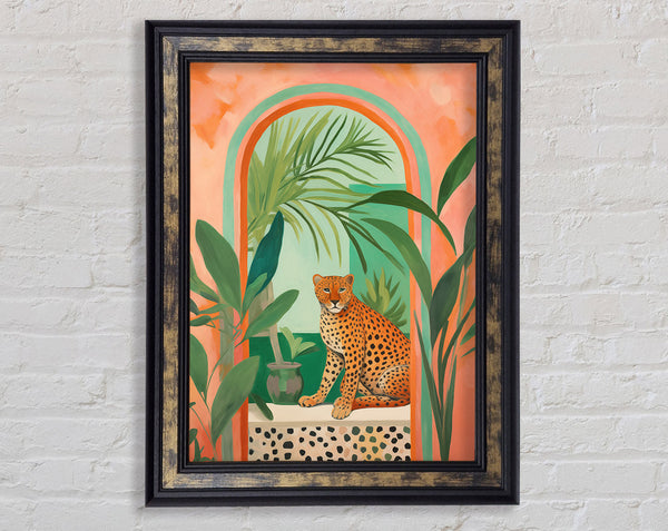 Cheetah Archway Framed Print