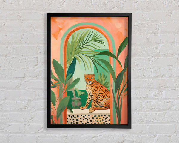 Cheetah Archway Framed Print
