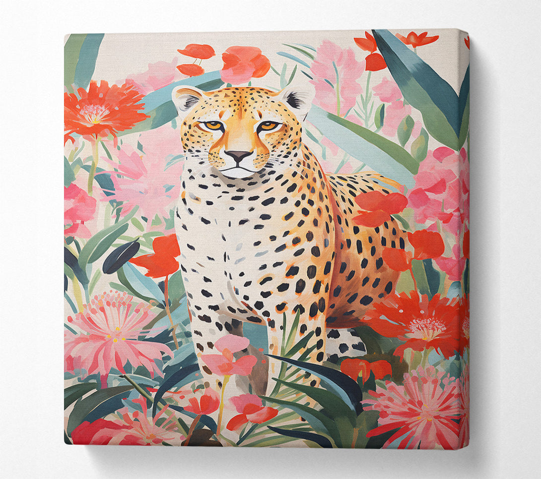  A Canvas Print of Cheetah Flower Bloom Canvas Print