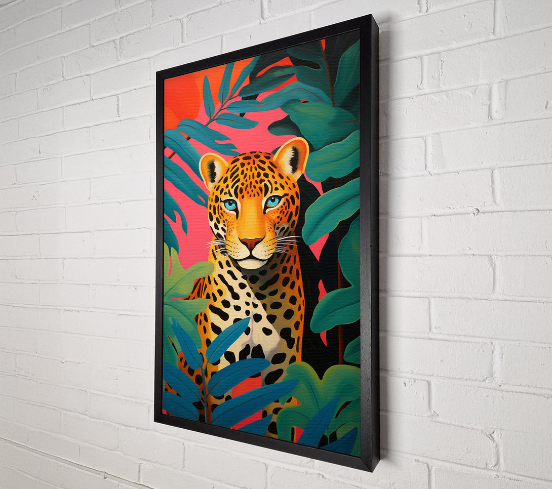 A Canvas Print of Cheetah Leaf Shadows Canvas Wall Art
