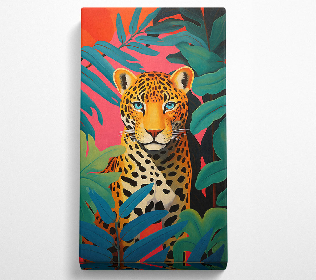  A Canvas Print of Cheetah Leaf Shadows Canvas Wall Art