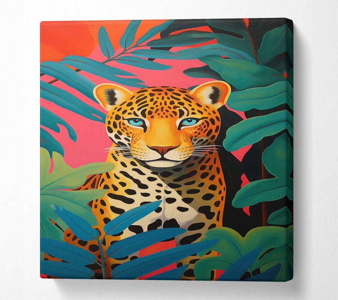  A Canvas Print of Cheetah Leaf Shadows Canvas Wall Art