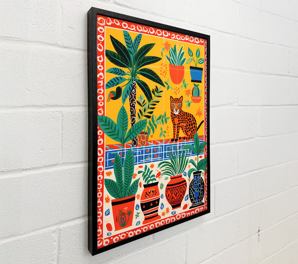 Cheetah Plant Pot Still Life