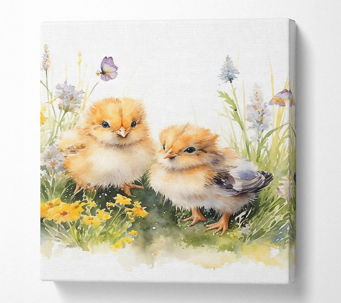  A Canvas Print of Chicks In The Geass Watercolour Canvas Art