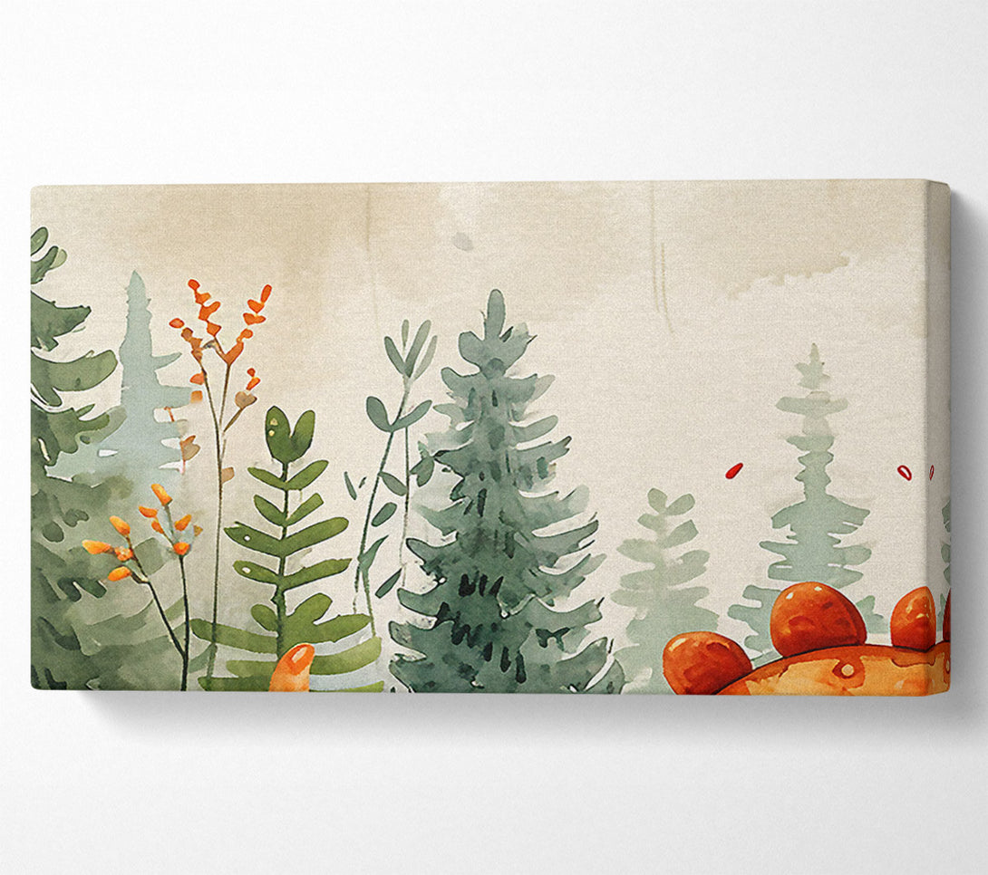  A Canvas Print of Childrens Dinosaur Canvas Art