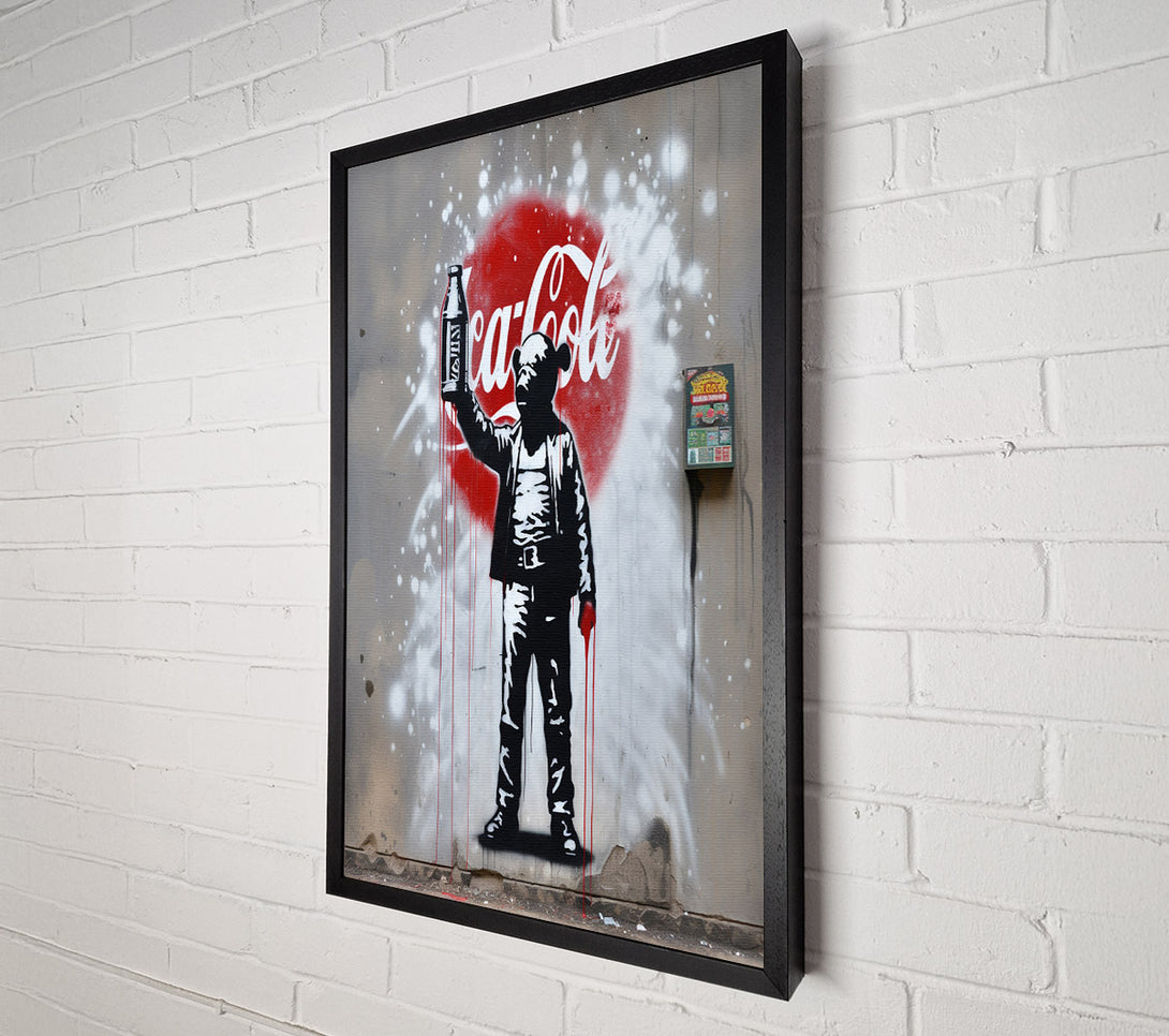  A Canvas Print of Chimp Soda Canvas Print
