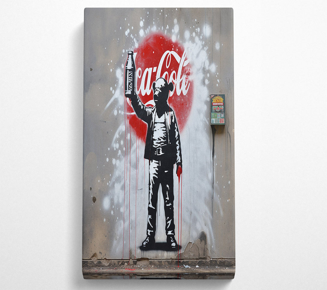  A Canvas Print of Chimp Soda Canvas Print
