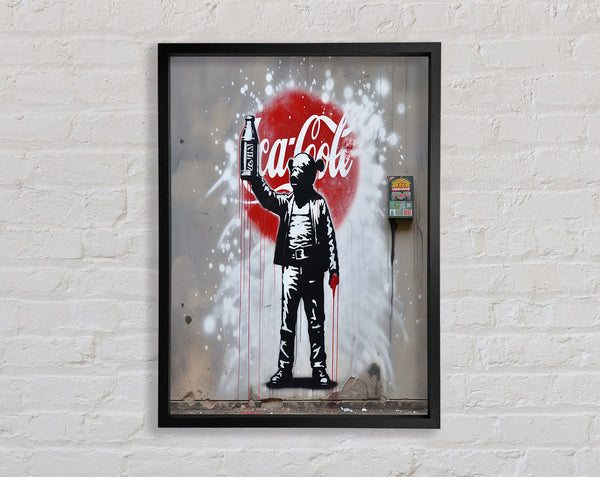 Chimp Soda Framed Print