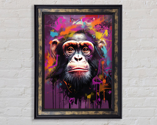Chimpanzee Supreme Framed Print