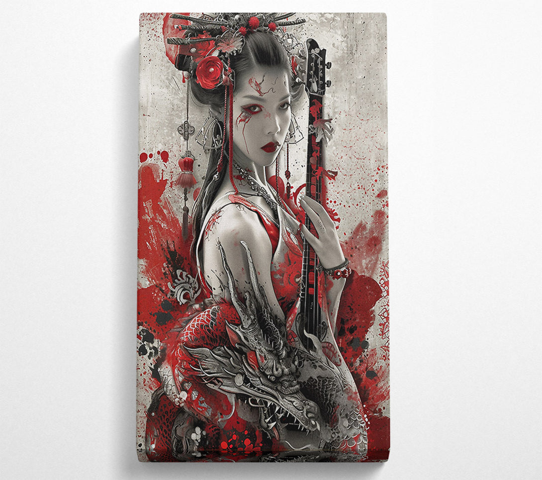  A Canvas Print of Chinese Dragon Music Canvas Art