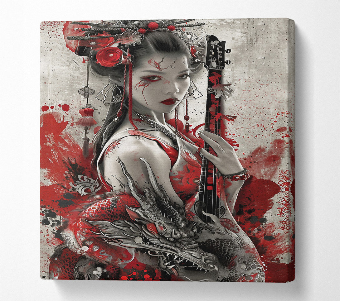  A Canvas Print of Chinese Dragon Music Canvas Art