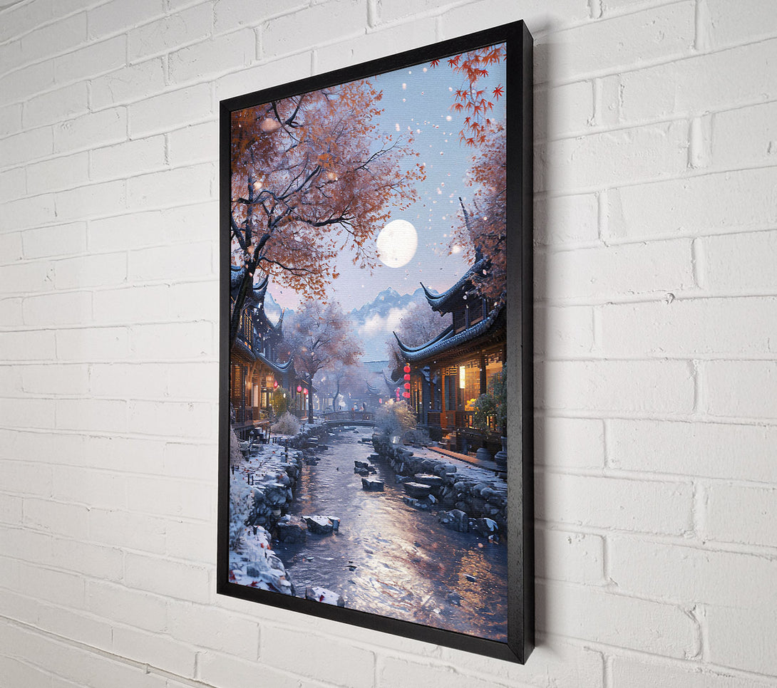  A Canvas Print of Chinese Stream Canvas Art