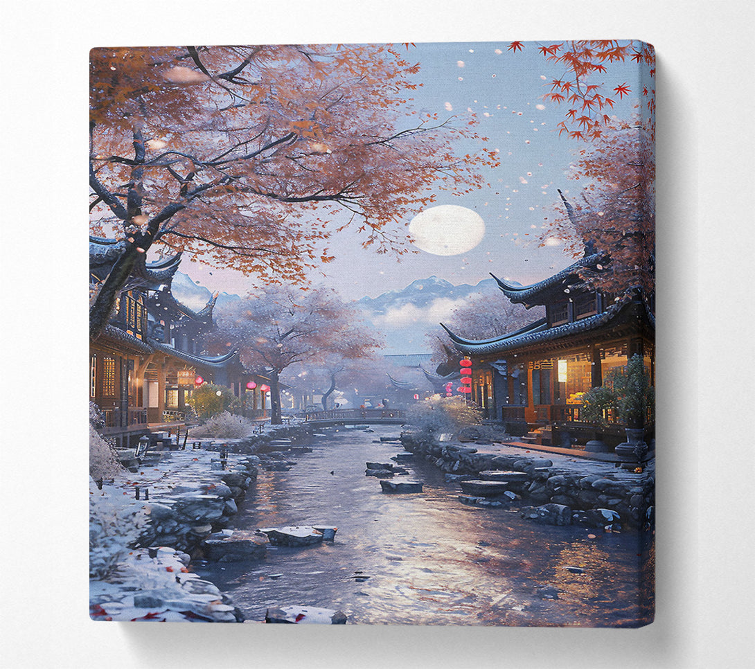  A Canvas Print of Chinese Stream Canvas Art
