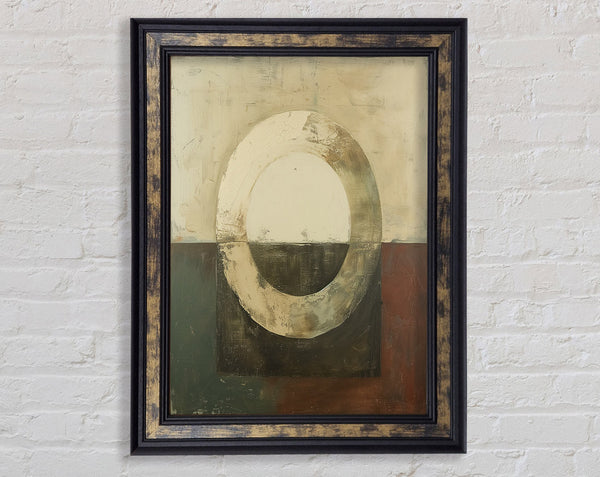 Circle Ring Modern Framed Print