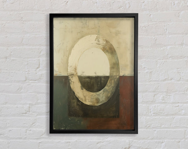 Circle Ring Modern Framed Print