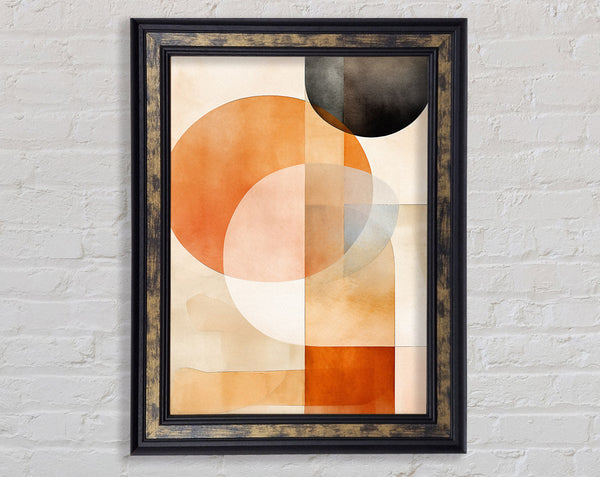 Circles And Pastels Framed Print