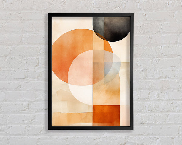 Circles And Pastels Framed Print