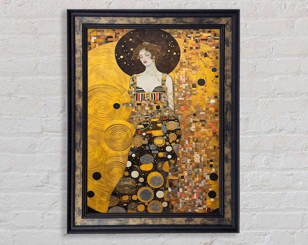 Circles And Square Gustav Framed Print