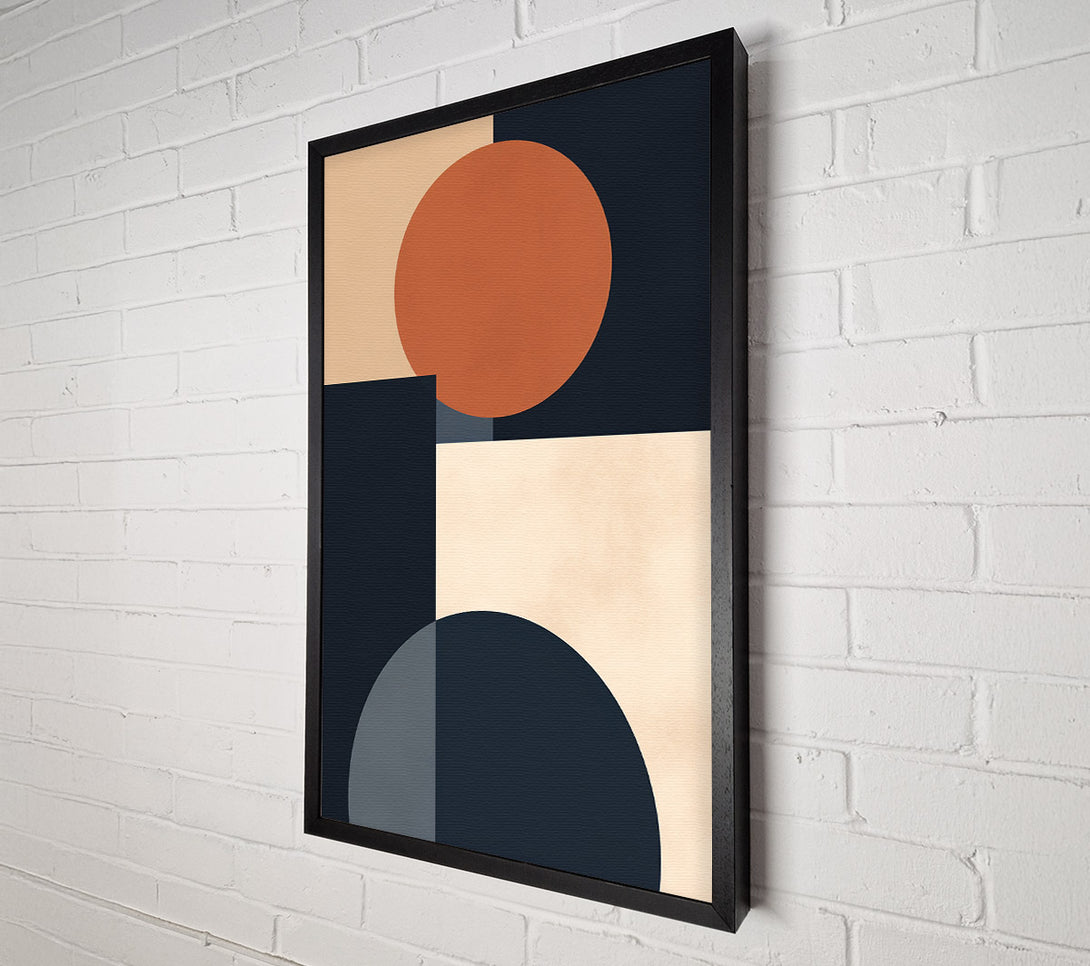  A Canvas Print of Circles And Square Modern Canvas Wall Art
