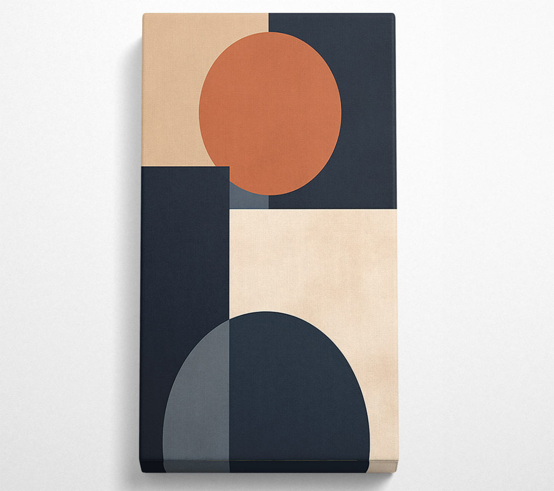  A Canvas Print of Circles And Square Modern Canvas Wall Art