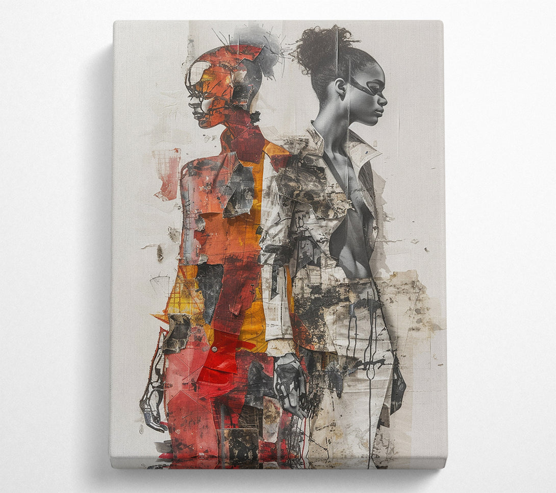  A Canvas Print of City Women Canvas Art