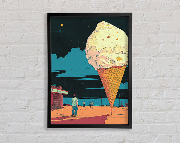 Cloudy With A Chance Of Ice Cream Framed Print