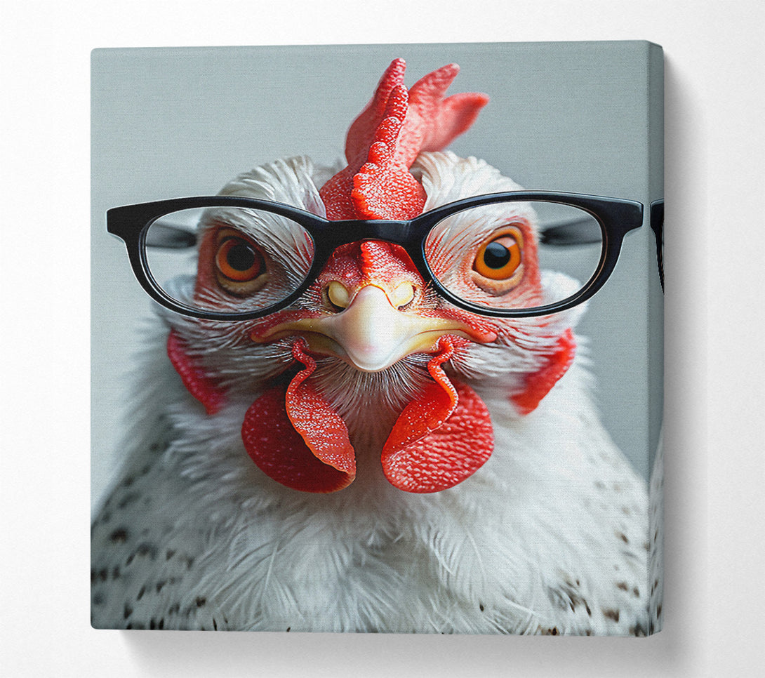  A Canvas Print of Cockerall Glasses Canvas Wall Art