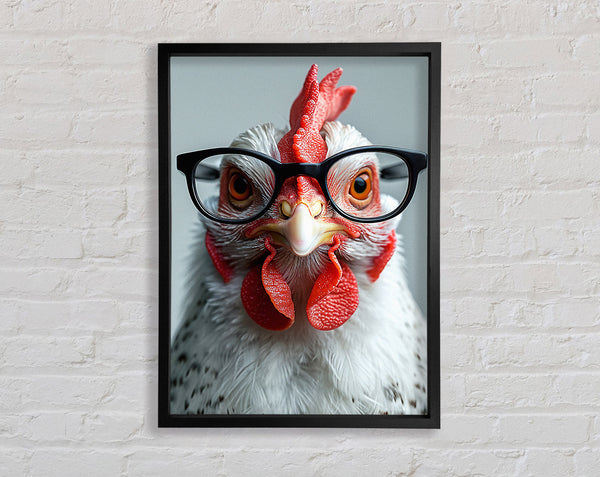 Cockerall Glasses Framed Print